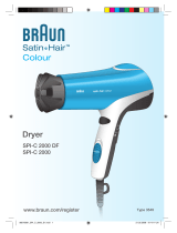 Braun Dryer SPI-C 2000 DF,  SPI-C 2000,  Satin Hair Colour Manuel utilisateur