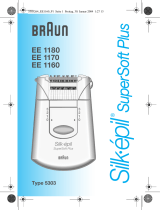 Braun EE1180, E1170, EE1160, Silk-épil SuperSoft Plus Manuel utilisateur