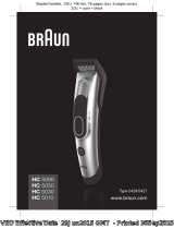 Braun Tondeuse À Cheveux Rechargeable/secteur - Hc5030 Bleu Manuel utilisateur