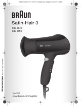 Braun Satin Hair 3 HD 310 Manuel utilisateur