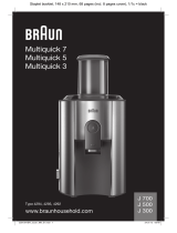 Braun J300 JUICER WHT Manuel utilisateur
