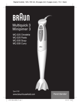 Braun MQ520 PASTA Le manuel du propriétaire