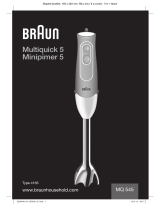 Braun MQ 545 Aperitive Le manuel du propriétaire