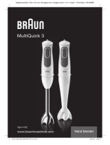 Braun MULTIQUICK 3 MQ3005 CREAM Manuel utilisateur