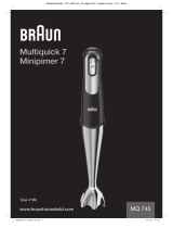 Braun MQ745 Aperitive Manuel utilisateur