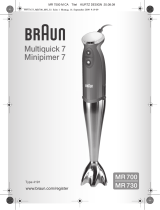 Braun MR700 Manuel utilisateur
