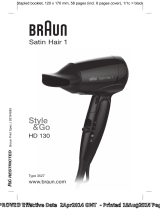 Braun Satin-Hair 1 HD 130 Manuel utilisateur