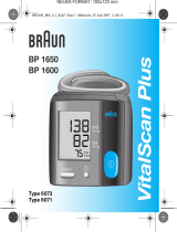 Braun VitalScan Plus BP1600 Le manuel du propriétaire