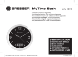 Bresser MyTime bath RC clock black Le manuel du propriétaire