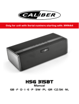 Caliber HSG315BT Le manuel du propriétaire
