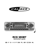 Caliber RCD120BT Guide de démarrage rapide