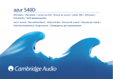 Cambridge Audio AZUR 540D Manuel utilisateur