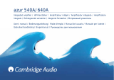 Cambridge Audio Azur 640A V1/V2 Manuel utilisateur