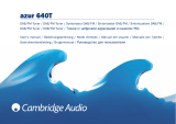 Cambridge Audio Azur 640T Manuel utilisateur