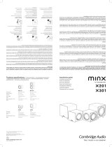 Cambridge Audio Minx X301 Black Manuel utilisateur