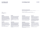 Cambridge Audio SX-80 Le manuel du propriétaire