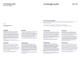 Cambridge Audio SX-70 Le manuel du propriétaire