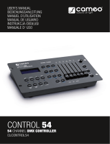 Cameo Control 54 Manuel utilisateur