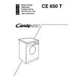 Candy CE 650 T Le manuel du propriétaire