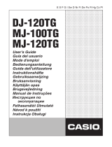 Casio DJ-120TG Manuel utilisateur