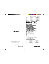 Casio HR-8TEC Manuel utilisateur