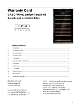 Caso WineComfort Touch 66 Mode d'emploi