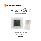 Celestron HomeCast Weather Station Manuel utilisateur