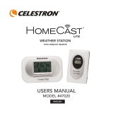 Celestron HomeCast Lite Weather Station Manuel utilisateur