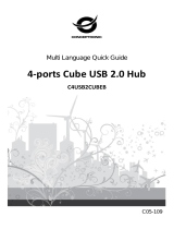 Conceptronic C4USB2CUBEB - 4-Ports Cube USB 2.0 Hub Le manuel du propriétaire