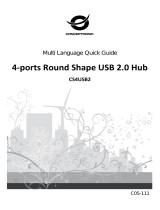 Conceptronic 4-Ports Round Shape USB 2.0 Hub Guide d'installation