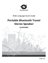 Conceptronic Portable Bluetooth Travel Stereo Speaker Guide d'installation