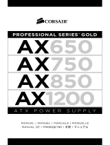Corsair PROFESSIONAL SERIES GOLD AX850 80PLUS GOLD Le manuel du propriétaire