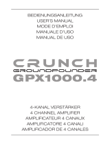 Crunch GPX1000.4 Le manuel du propriétaire