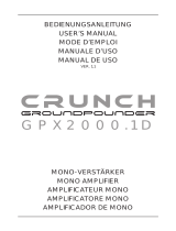 Crunch GPX2000.1D Manuel utilisateur