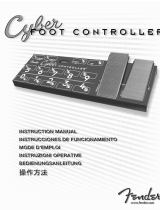 Fender Cyber Foot Controller Manuel utilisateur