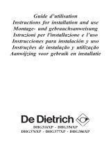 De Dietrich DHG386XP Le manuel du propriétaire