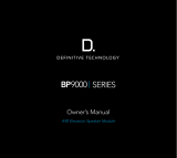 Definitive Technology BP9000 Serie Le manuel du propriétaire