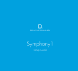 Definitive Technology Symphony 1 Manuel utilisateur