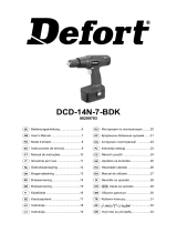 Defort DCD-14N-7-BDK Manuel utilisateur