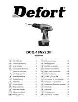 Defort DCD-18Nx2DF Le manuel du propriétaire
