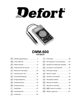 Defort DMM-600 Le manuel du propriétaire