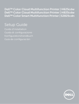 Dell H825cdw Cloud MFP Laser Printer Guide de démarrage rapide