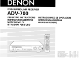 Denon ADV-700 Le manuel du propriétaire