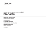 Denon CD Player DN-D4500 Manuel utilisateur