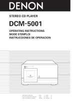 Denon DCM-5001 Manuel utilisateur