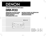 Denon DRR-M33 Le manuel du propriétaire