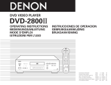 Denon DVD-2800II Manuel utilisateur