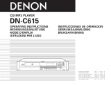 Denon MP3 Player DN-C615 Manuel utilisateur