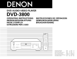 Denon PUREPROGRESSIVE DVD-3800 Manuel utilisateur