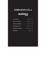 Denon DJ X1850 Prime Professional 4-Channel DJ Club Mixer Manuel utilisateur
